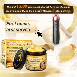 Daasry® Bee Venom Skin Repair & Anti-Aging Cream, Wrinkle Reduction, Hydrating, Brightening, Scar Healing, Sensitive Skin Relief, Even Tone